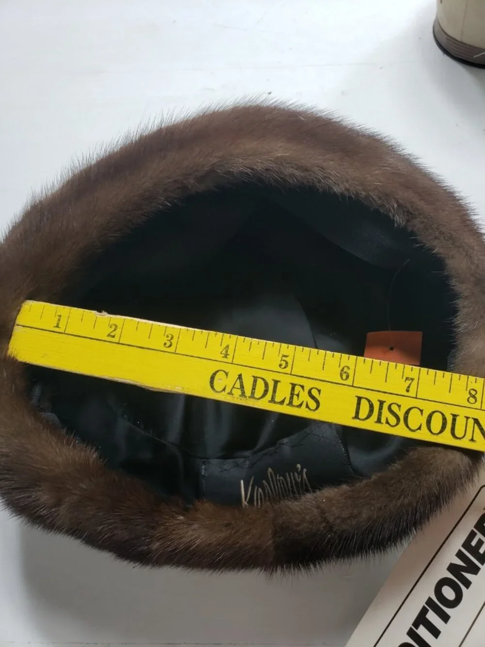 Vintage Klenditioned Genuine Fur Hat Dark Brown Womens New With Tags NWT